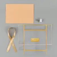Коробка подарочная пластиковая с тишью и гирляндой Present, 20&times;18&times;5 см