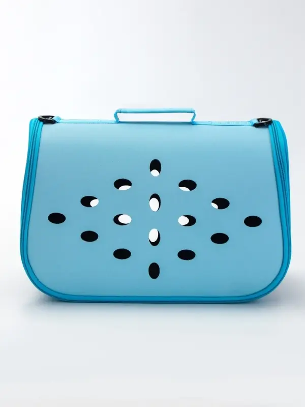 Складная сумка - переноска, 43&times;20&times;29 см, материал EVA, голубая