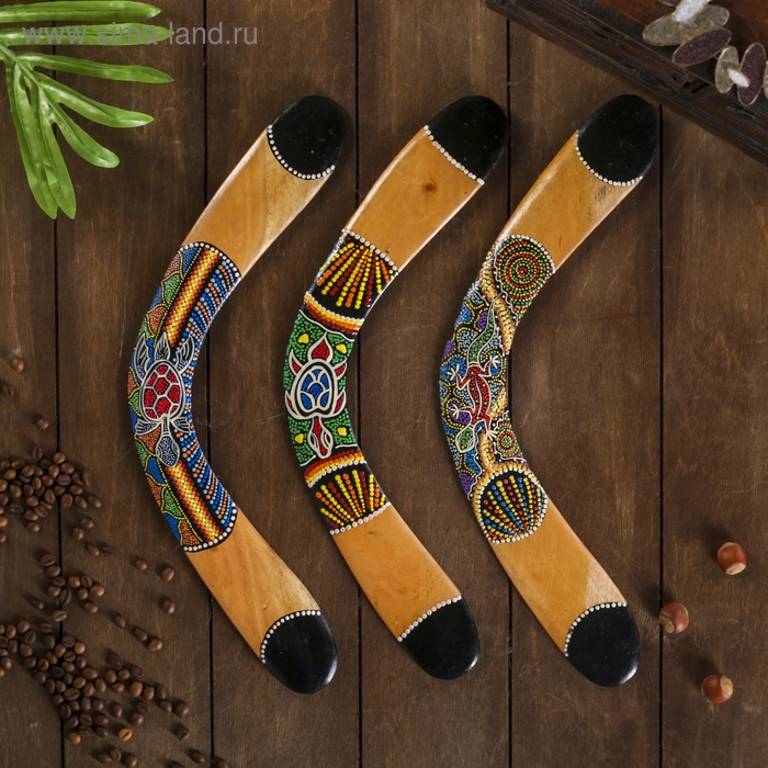 Сувенир  Сувенир "Бумеранг" 40х5х1 см МИКС