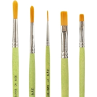 Набор кистей ZOO,5шт.СИНТЕТИКА(круглые№1,3,5;плоские№6,8)33С 2187-08