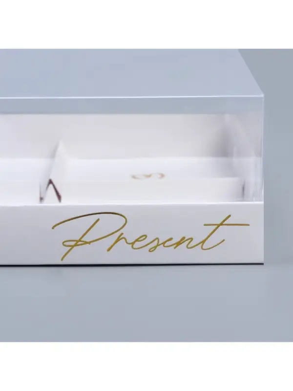 Коробка кондитерская для муссовых пирожных &laquo;Present&raquo;, 27&times;17.8&times;6.5 см