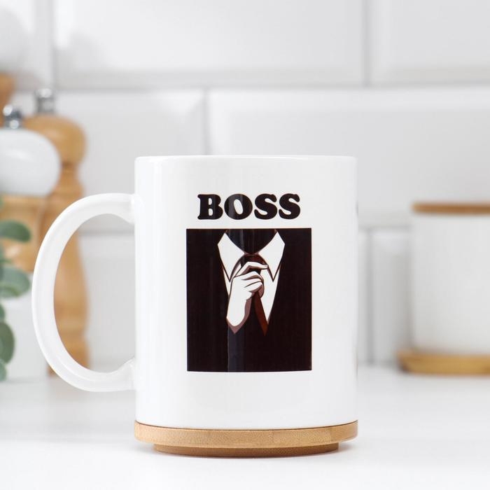 Кружка чайная керамическая Кружка чайная керамическая "BOSS"