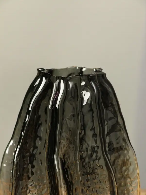 Ваза стекло настольная  Ваза стекло настольная "Кэли" 21х12х6 см, серый