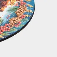 Доска разделочная сувенирная Дарим Красиво «Символ года. С новым годом», d=25.5 см, дерево, разноцветная