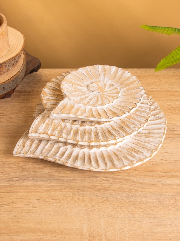 Набор сувенирный «Ракушки», 28 см, 23 см, 18 см, дерево, бежевый Набор сувенирный «Ракушки», 28 см, 23 см, 18 см, дерево, бежевый