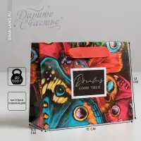 Пакет подарочный ламинированный, упаковка, &laquo;Dreams come true&raquo;, S 15 х 12 х 5.5 см
