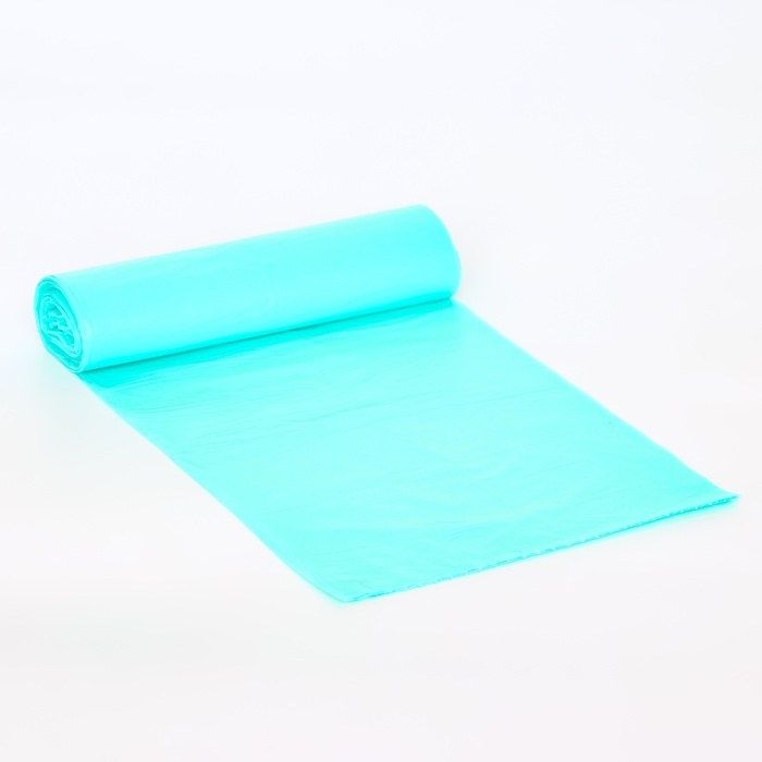 Мешки для мусора в рулоне ПСД 100л, бирюзовые, 18 мкм 10 шт 65 х 90 см Мешки для мусора в рулоне ПСД 100л, бирюзовые, 18 мкм 10 шт 65 х 90 см