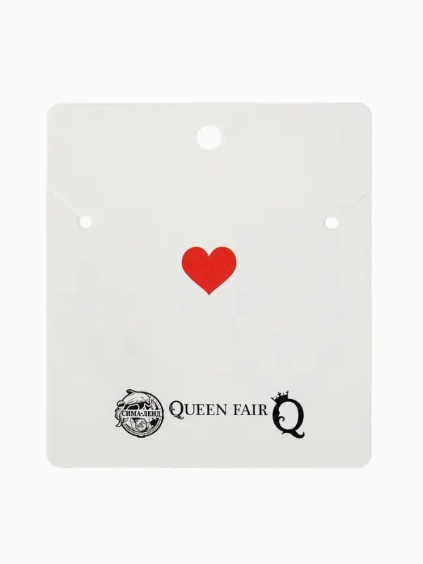 Кулоны парные &laquo;Тройное сердце&raquo;, 45 см, цветные в серебре