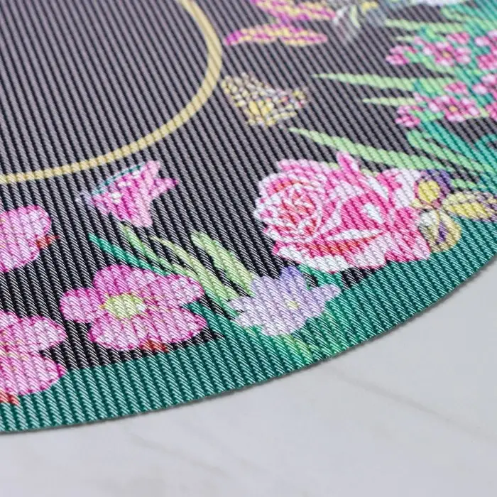 Салфетки сервировочные на стол Доляна &laquo;Роуз&raquo;, 4 шт., d=38 см