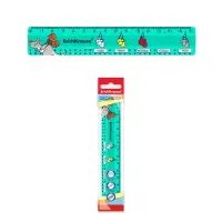 Линейка 15 см ErichKrause "Working Days", пластик, непрозрачная, с рисунком, европодвес Линейка 15 см ErichKrause "Working Days", пластик, непрозрачная, с рисунком, европодвес