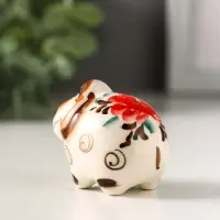 Фигурка фарфор &laquo;Боря барашек&raquo;, 4 см, гжель цветная, МИКС