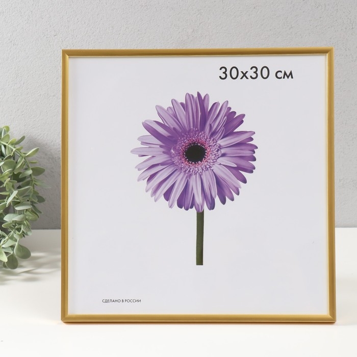 Фоторамка пластик Lida 30х30 см золото (пластиковый экран) Фоторамка пластик Lida 30х30 см золото (пластиковый экран)