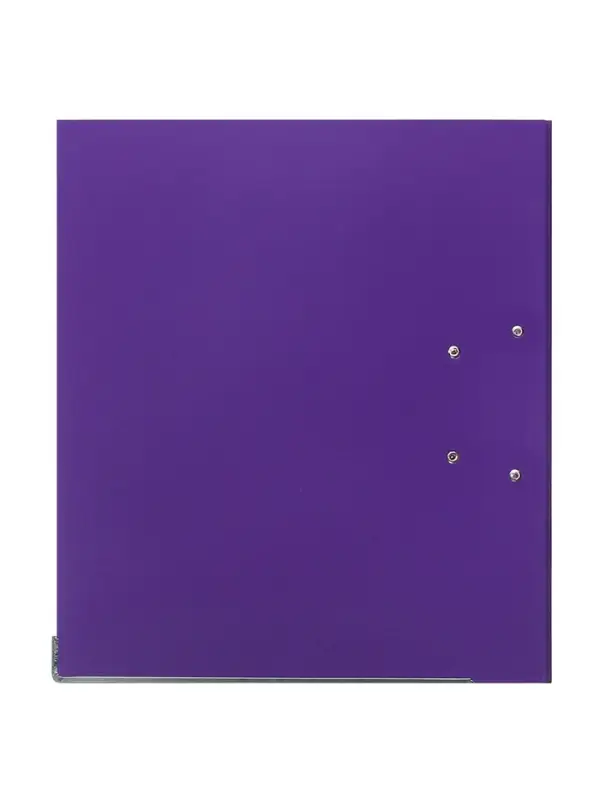 Папка-регистратор А4, 50 мм, ПВХ, тиснение &laquo;лен&raquo;, металлическая окантовка, карман на корешок, собранная, фиолетовая
