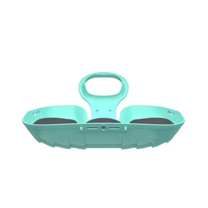 Санки-ледянки с мягкой сидушкой «Вираж», бирюзовые, 39×37см