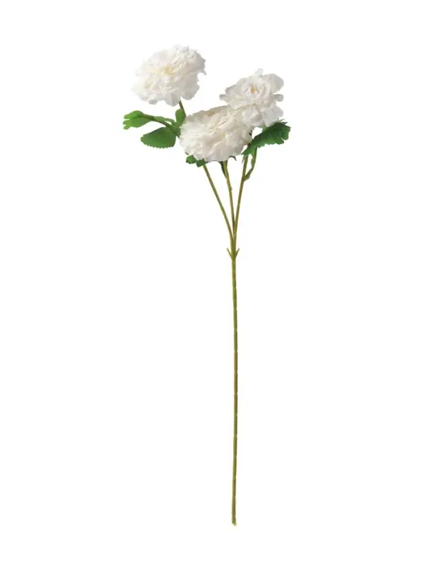Цветы искусственные "Хризантема волнистая галант" d-8 см 58 см, белый