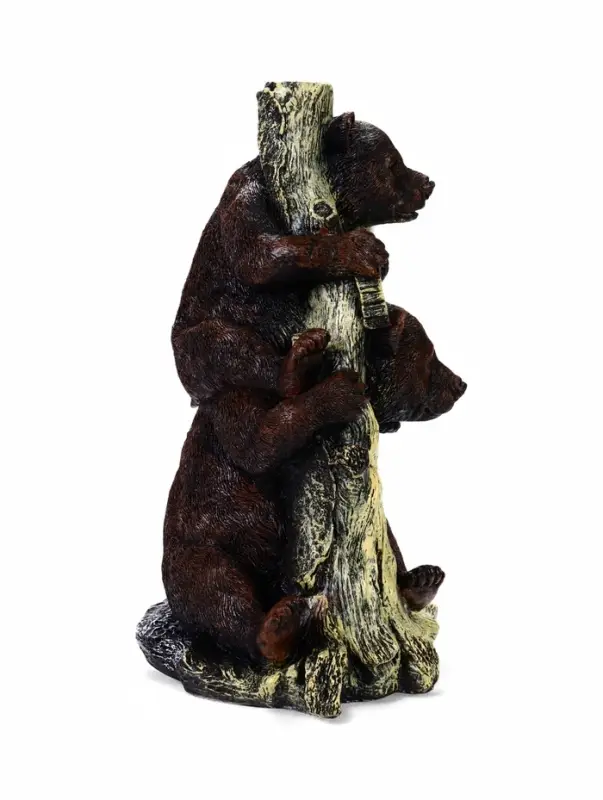 Садовая фигура из полистоуна &laquo;Медведь с табличкой&raquo;, 34&times;30&times;55 см