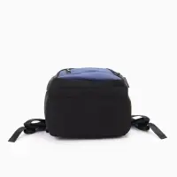 Рюкзак школьный, 2 отделения, 5 карманов, водонепроницаемое дно, 26&times;14&times;39 см, синий