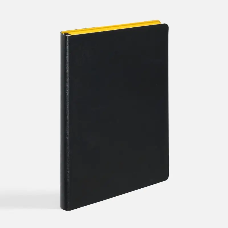 Ежедневник Doppio, недатированный, черный с желтым Ежедневник Doppio, недатированный, черный с желтым