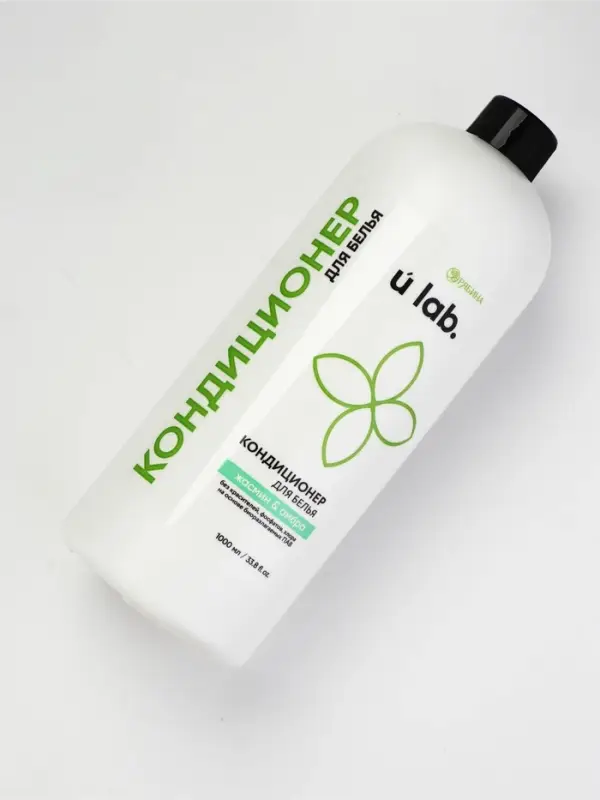 Кондиционер для белья, аромат жасмин и амбра, 1000 мл, ULAB