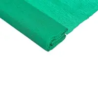 Бумага крепированная 50&times;200 см, в рулоне, 32 г/м&sup2;, зелёная