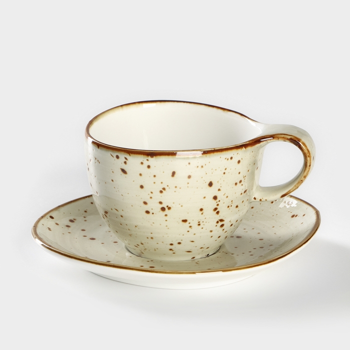 Чайная пара фарфоровая Samold «Хорека Графит», 250 мл, 12х9х7 см, 2 предмета Чайная пара фарфоровая Samold «Хорека Графит», 250 мл, 12х9х7 см, 2 предмета