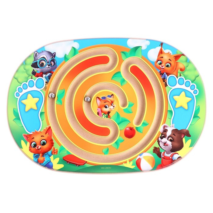 Балансир детский «Зверята», с лабиринтом Балансир детский «Зверята», с лабиринтом