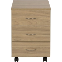 Тумба Комус Мебель подкатная WELL 3ящ.размер 595х400х445 Дуб Урб. Янтарный