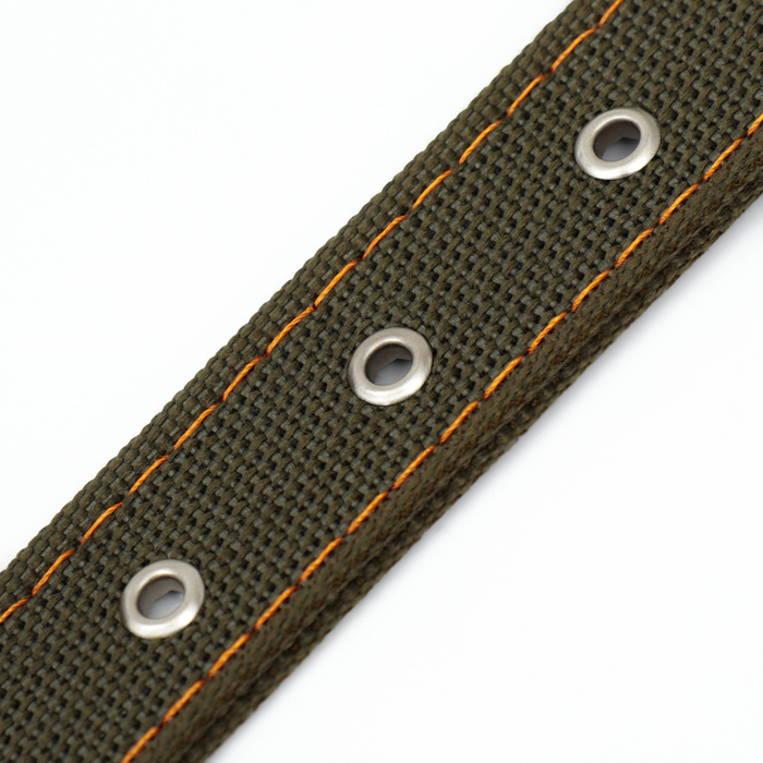 Ошейник брезентовый двухслойный, 72 х 3,5 см, ОШ 45-60 см, хаки Ошейник брезентовый двухслойный, 72 х 3,5 см, ОШ 45-60 см, хаки