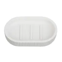 Мыльница тм VETTA Дакота, смола (полирезин), белый, 14x8,7x2,5см