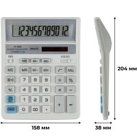 Калькулятор настольный ПОЛН/Р Attache AF-888,12р,дв.пит,204x158мм, белый