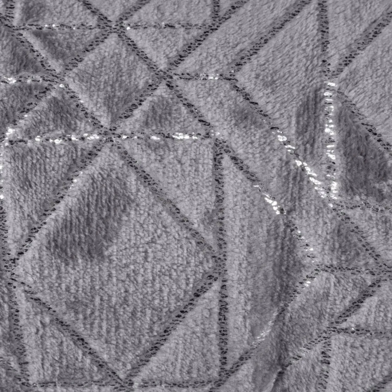 Плед микрофибра Luscan, фольга серый 200х220