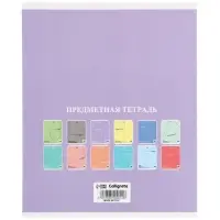 Комплект 12 предметных тетрадей 48 листов, справочная информация, 60гр, Пастель