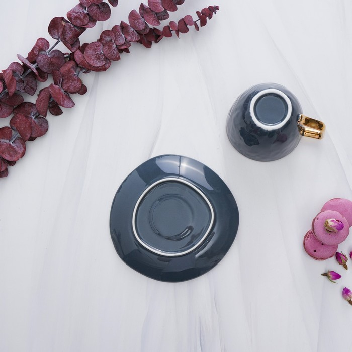 Чайная пара керамическая Green, 2 предмета: чашка 220 мл, блюдце d=14,5 см Чайная пара керамическая Green, 2 предмета: чашка 220 мл, блюдце d=14,5 см