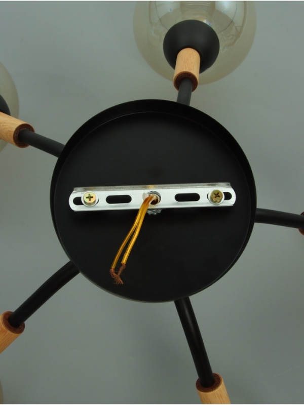 Люстра Люстра "Гундер" 5хЕ27 40Вт черный 57х57х25 см