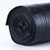 Мешки для мусора в рулоне 300 л,черные, ПВД,  толщина 60 мкм, 10 штук