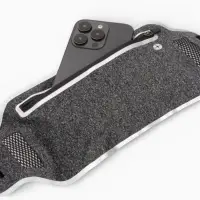 Сумка поясная туристическая, влагозащитная, 32&times;12 см, серая