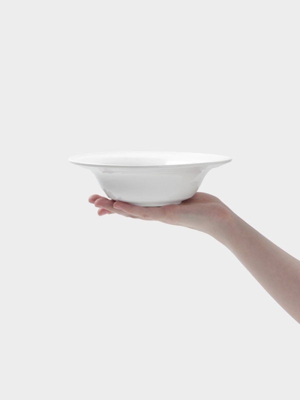 Тарелка глубокая Hanna Knövell, d=19.8 см, фарфор, белая