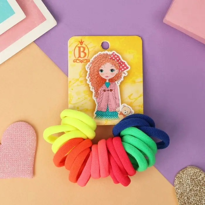 Резинка для волос  Резинка для волос "Куколка" (набор 20 шт) милая, 2,5 см