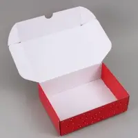 Коробка подарочная, самосборная &laquo;Счастливого Нового года&raquo;,30.7&times;22&times;9.5 см