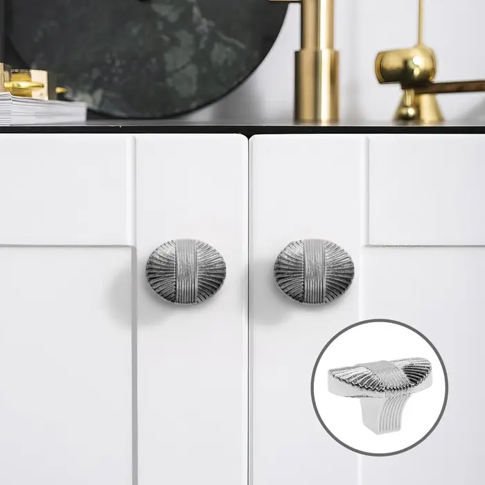 Ручка-кнопка CAPPIO, цинк, d=35 мм, цвет хром Ручка-кнопка CAPPIO, цинк, d=35 мм, цвет хром