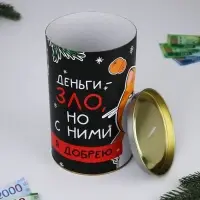 Копилка новогодняя, XXL, 20&times;12.2 см &laquo;Деньги зло&raquo;