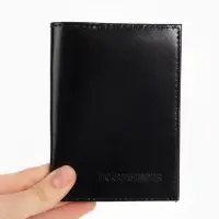 Обложка для автодокументов, натуральная кожа, гладкая, 10&times;1&times;13 см, чёрная