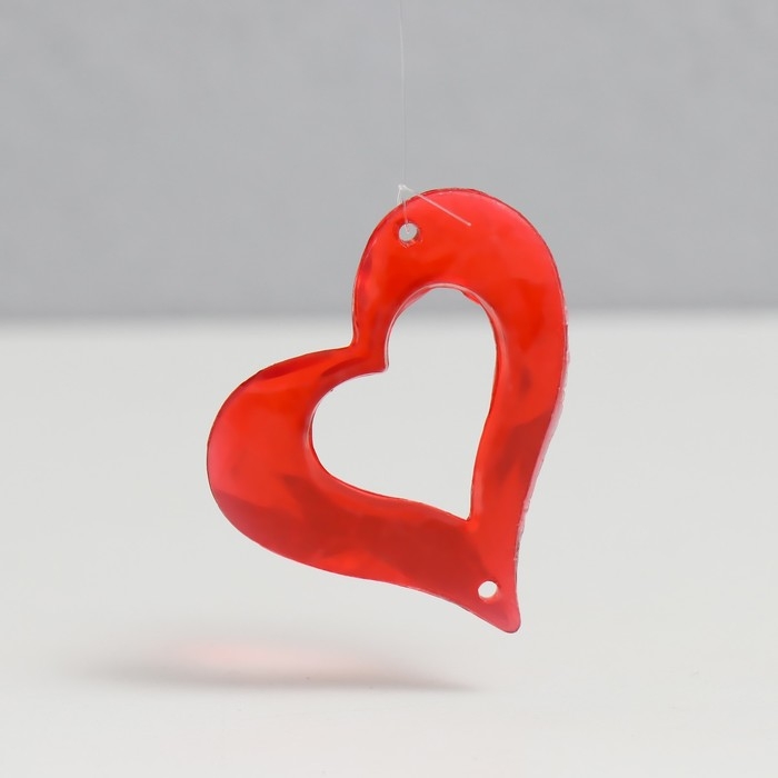 Музыка ветра пластик Музыка ветра пластик "Сердце" 4 трубочки 11 фигурок 50 см