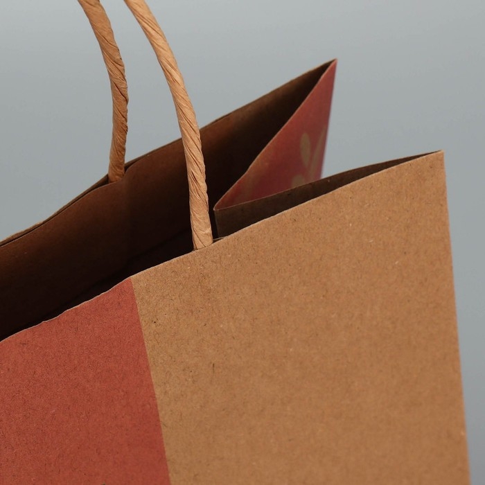 Пакет подарочный крафтовый, упаковка, «Мечтай», ML 23 х 27 х 11.5 см