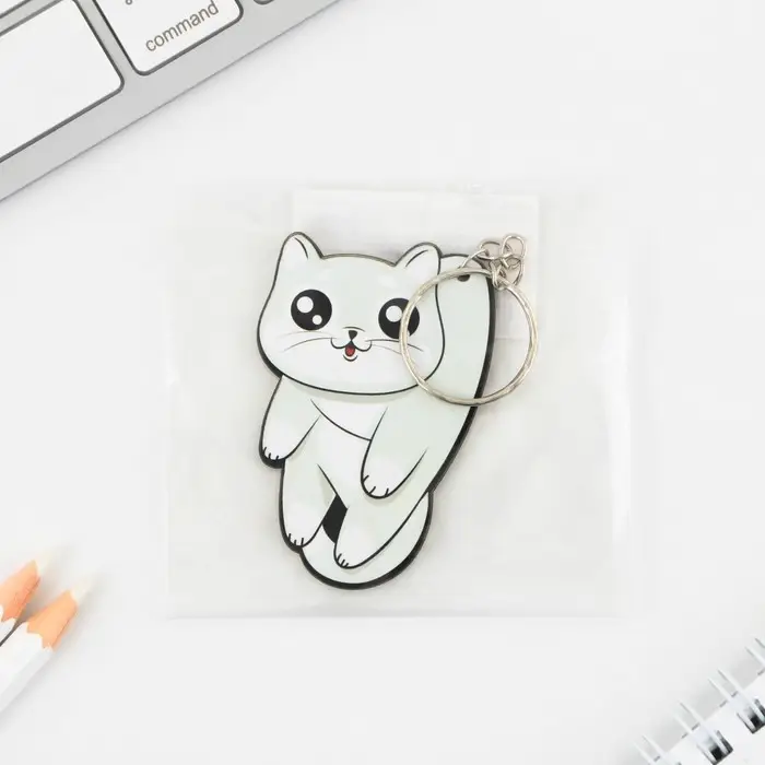 Брелок для ключей деревянный &laquo;Котик&raquo;, 5 х 6 см