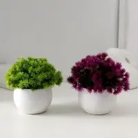 Искусственный цветок в горшке &laquo;Пушистые колючки&raquo;, 9&times;13 см, МИКС