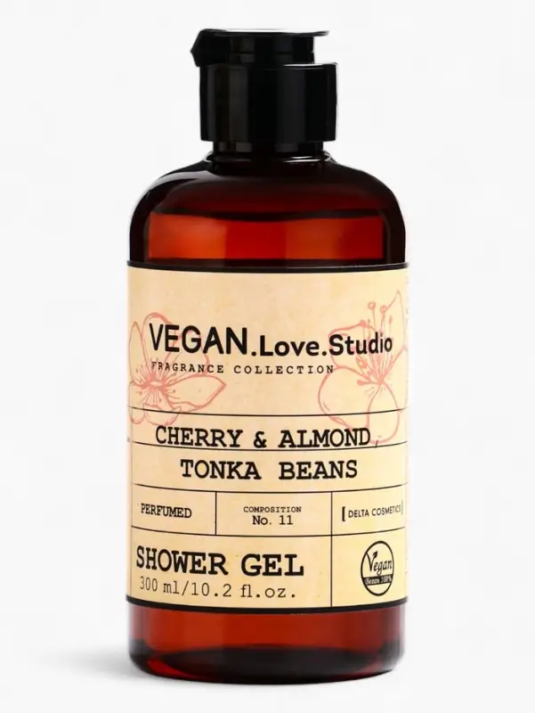 Набор женский VEGAN.Love.Studio  Набор женский VEGAN.Love.Studio "Cherry,Almond,Tonka Beans": гель для душа 300 мл + крем-лосьон 150