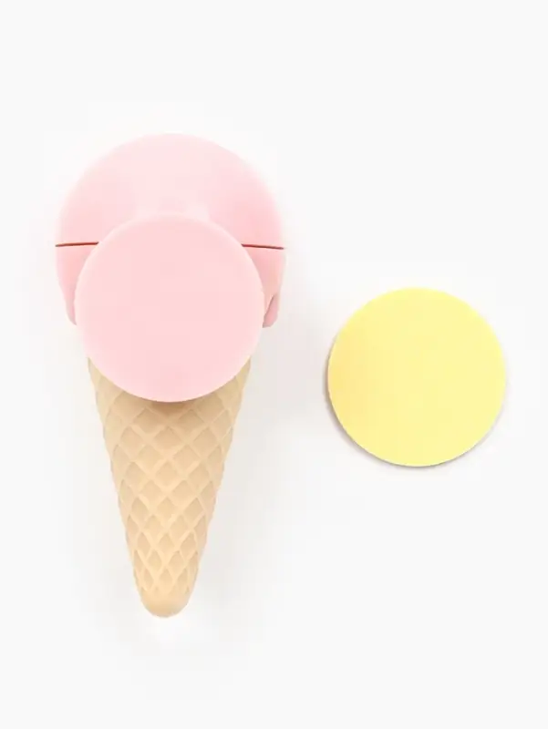 Игрушка для кошек из кошачьей мяты &laquo;Мороженое&raquo;, 5&times;4 с, на основании, розовая