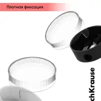 Точилка ErichKrause Universe, 1 отверстие, с контейнером, отверстие диаметром 8 мм, МИКС