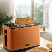 Тостер для хлеба с поддоном для крошек КТ-6877 - 750-900 Вт